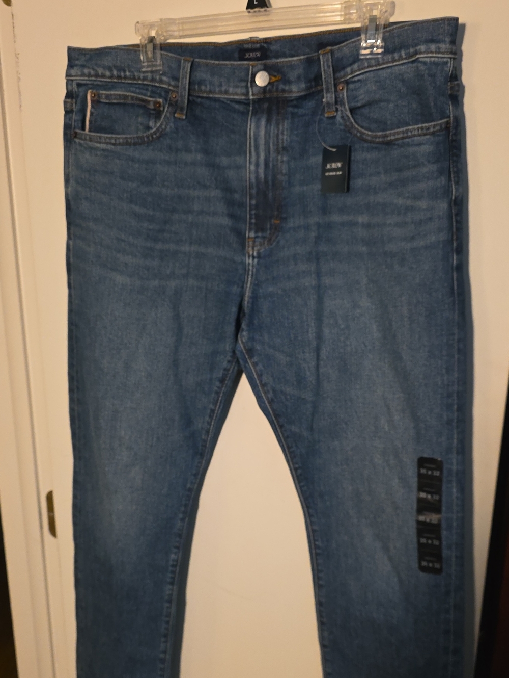 NWT J. Crew Slim Straight Selfedge Jeans 35W x 32L Great Gift